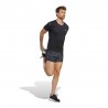 ADIDAS Pantaloncini Running Adizero Split Nero Grigio Uomo