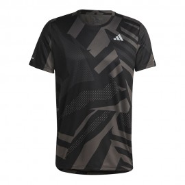 ADIDAS Maglia Running Otr Seasonal Nero Grigio Uomo