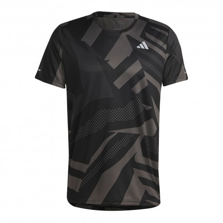ADIDAS Maglia Running Otr Seasonal Nero Grigio Uomo
