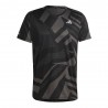 ADIDAS Maglia Running Otr Seasonal Nero Grigio Uomo