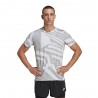 ADIDAS Maglia Running Otr Seasonal Grigio Bianco Uomo