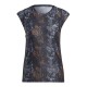 ADIDAS Maglia Running Fast Aop Nero Donna