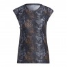ADIDAS Maglia Running Fast Aop Nero Donna