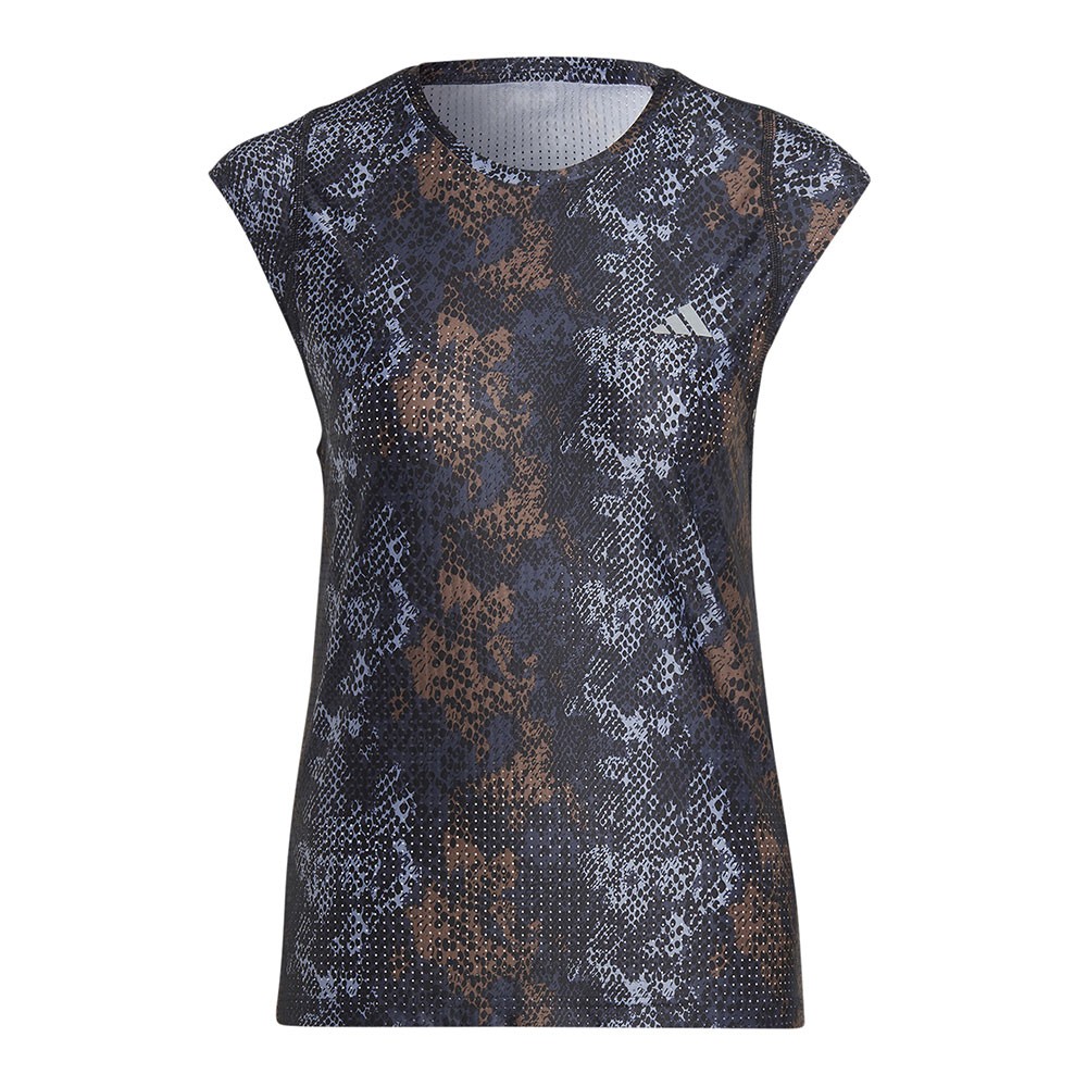 ADIDAS Maglia Running Fast Aop Nero Donna