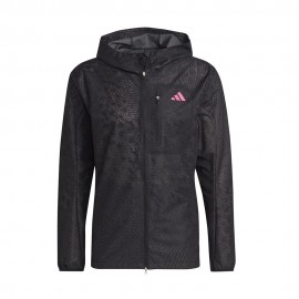 ADIDAS Giacca Running Adizero Nero Lucid Fuchsia Uomo