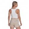 ADIDAS Crop Top Running Icons Bianco Donna