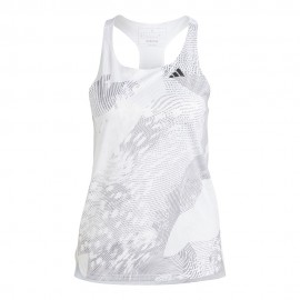 ADIDAS Canotta Running Adizero Bianco Grigio Donna