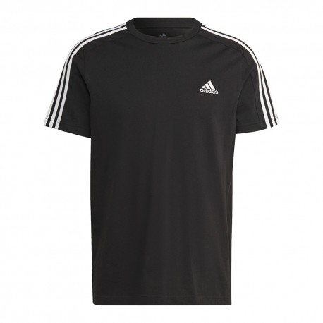 ADIDAS Maglietta Palestra Tristripe Nero Uomo