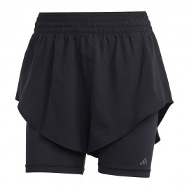 ADIDAS Shorts Sportivi 2 In 1 Nero Donna