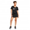 Nike Pantaloncini Running Swift Df 3 Inch 2In1 Nero Reflective Argento Donna