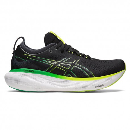 Asics Gel Nimbus 25 Nero Lime - Scarpe Running Uomo