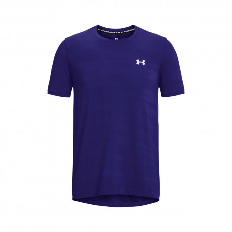 Under Armour Maglietta Palestra Seamless Blu Uomo