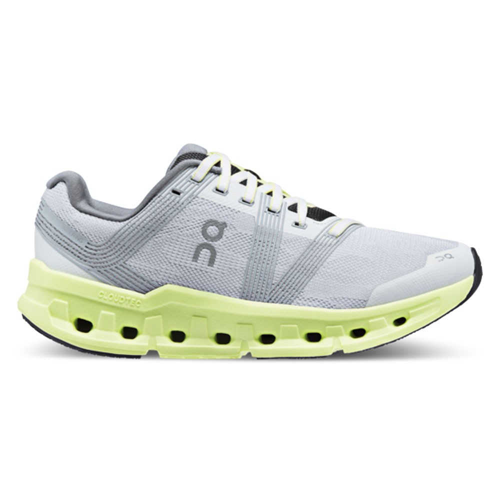 On Cloudgo Grigio Verde Lime - Scarpe Running Donna