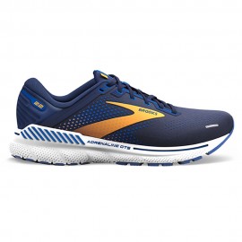 Brooks Adrenaline Gts 22 Blu Arancio Bianco - Scarpe Running Uomo