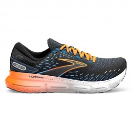 Brooks Glycerin 20 Nero Blu Arancio - Scarpe Running Uomo