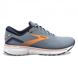 Brooks Ghost 15 Azzurro Grigio Arancio - Scarpe Running Uomo