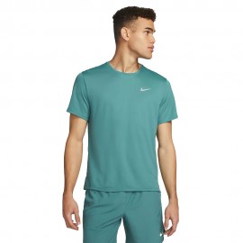 Nike Maglia Running Mezze Maniche Df Miler Mineral Teal Reflective Argento Uomo
