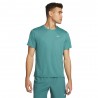 Nike Maglia Running Mezze Maniche Df Miler Mineral Teal Reflective Argento Uomo