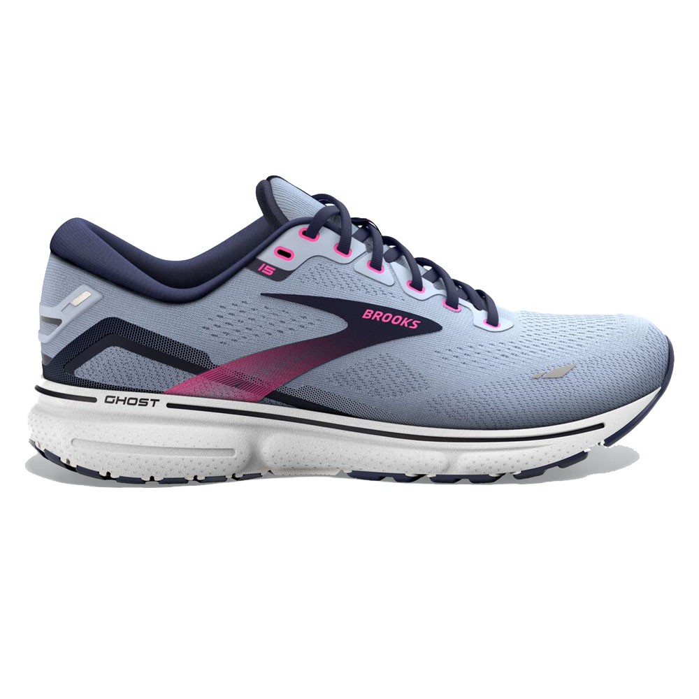 Brooks Ghost 15 Kentucky Blue Peacoat Rosa - Scarpe Running Donna