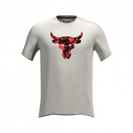 Under Armour Maglietta Palestra The Rock Bianco Uomo