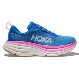 Hoka Bondi 8 Blu Rosa Arancio - Scarpe Running Donna