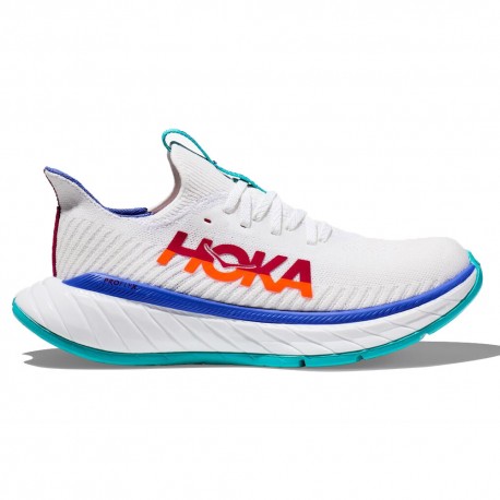 Hoka Carbon X 3 Bianco Flame - Scarpe Running Donna