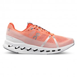 On Cloudsurfe Bianco Arancio - Scarpe Running Uomo