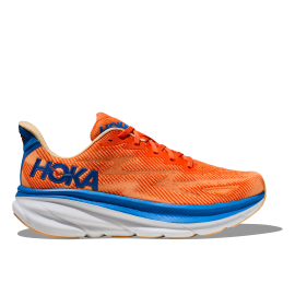 Hoka Clifton 9 Arancio Blu - Scarpe Running Uomo