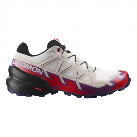 Salomon Speedcross 6 Bianco Rosa - Scarpe Trail Running Donna
