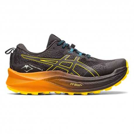 Asics Trabuco Max 2 Nero Oroen Giallo - Scarpe Trail Running Uomo