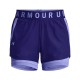 Under Armour Shorts Sportivi 2In1 Play Blu Donna