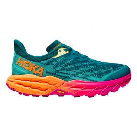 Hoka Speedgoat 5 Verde Rosa - Scarpe Trail Running Donna