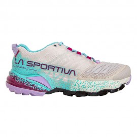 La Sportiva Akasha II Bianco Azzurro - Scarpe Trail Running Donna