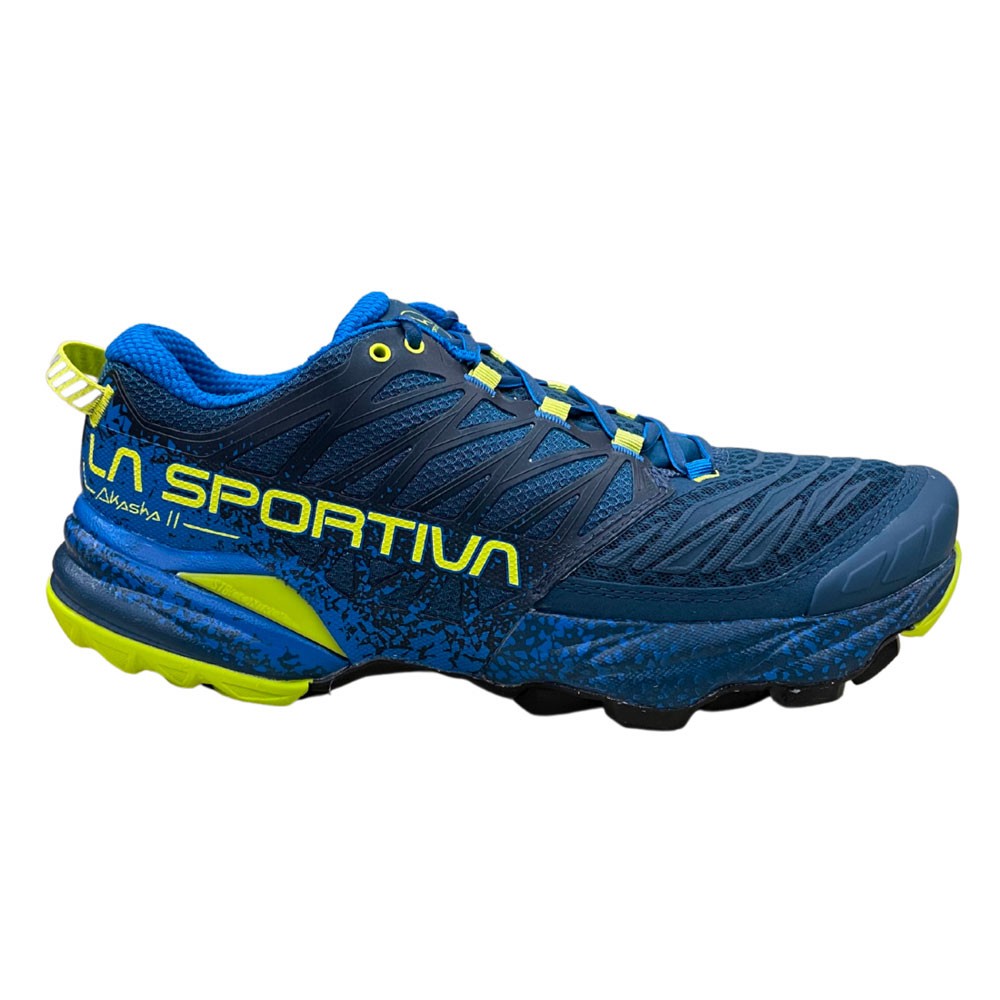 La Sportiva Akasha Ii Storm Blue Lime Punch - Scarpe Trail Running Uomo