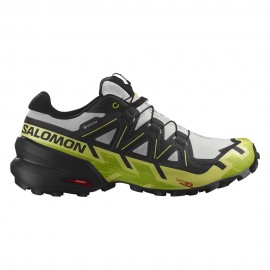 Salomon Speedcross 6 GORE-TEX Bianco Nero Giallo - Scarpe Trail Running Uomo