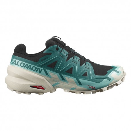 Salomon Speedcross 6 GORE-TEX Nero Hrabor Blue Rainy Day - Scarpe Trail Running Uomo