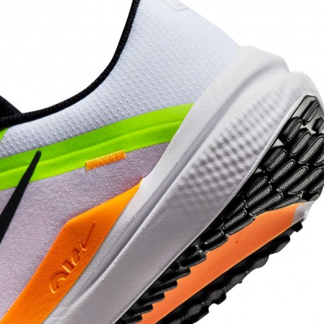 Nike Air Winflo 10 Bianco Nero-Volt-Laser Arancio - Scarpe Running Uomo