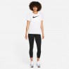 Nike Maglietta Palestra Logo Bianco Donna