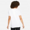 Nike Maglietta Palestra Logo Bianco Donna