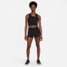 Nike Crop Top Running Fast Nero Reflective Argento Donna