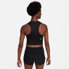 Nike Crop Top Running Fast Nero Reflective Argento Donna