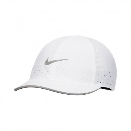 Nike Cappello Running Featherlight White/Reflective Silver