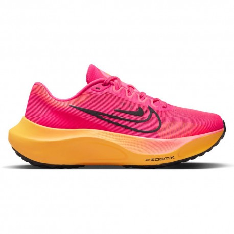 Nike Zoom Fly 5 Hyper Rosa Nero-Laser Arancio - Scarpe Running Donna