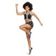 Nike Crop Top Running Dvs Reflective Nero Donna