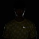 Nike T-Shirt Running Df Miler Dye Opti Giallo Reflective Argento Uomo