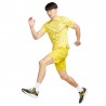 Nike T-Shirt Running Df Miler Dye Opti Giallo Reflective Argento Uomo