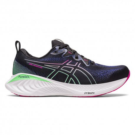 Asics Gel Cumulus 25 Nero Rosa - Scarpe Running Donna