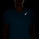 Nike T-Shirt Running Fast Rapid Teal Reflective Argento Donna