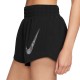 Nike Pantaloncini Running Swoosh Nero Bianco Donna