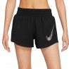 Nike Pantaloncini Running Swoosh Nero Bianco Donna